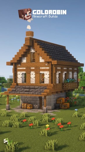 Goldrobin | Minecraft Medieval House 🏠, Tutorial on YouTube: Goldrobin (Link in Bio) #minecraft #minecraftbuilds #minecraftutorial #minecraftbuild... | Instagram