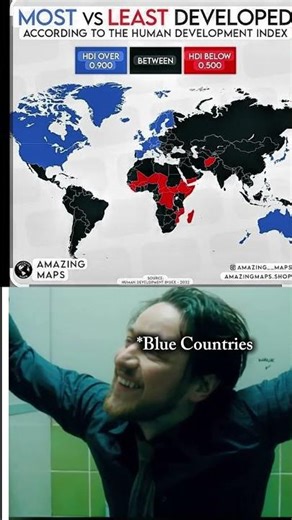 Countries ranking by hdi #development #shorts