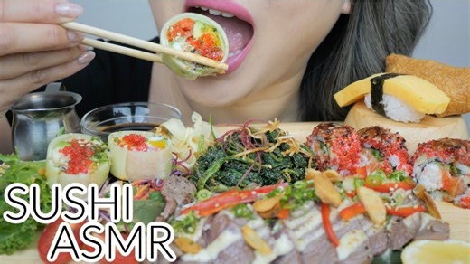 【N.E中字】单人食寿司还有3a牛肉！！让人超有食欲(●ˇ∀ˇ●)