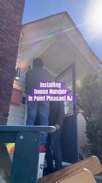 House number installation