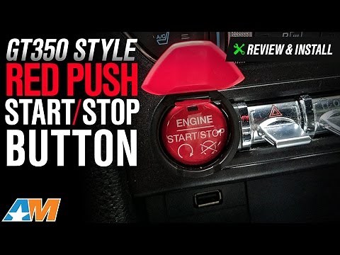 2015-2017 Mustang GT350/GT350R Style Red Push StartStop Button Review & Install