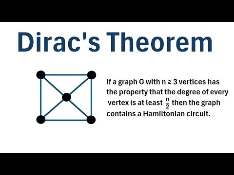 Graph Theory: Dirac's Theorem
