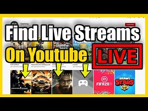 How to find LIVE STREAMS on Youtube! (Gaming, Animals Cams, Sports)