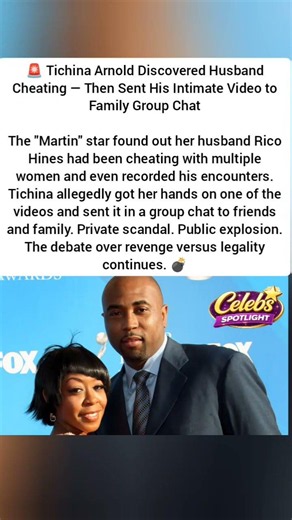 Tichina Arnold Caught Husband Cheating, Sent His Intimate Video to Family Group Chat#shorts