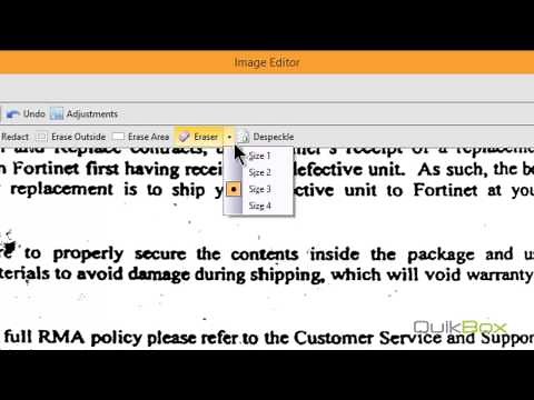 Enterprise Organizer Cleaning up scanned PDF documents