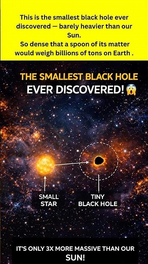 The Universe’s Tiniest Black Hole.