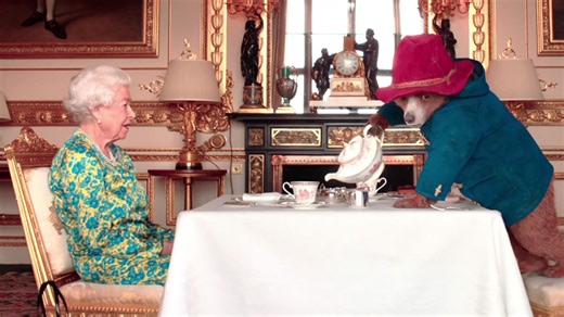 This is about the Queen's video with Paddington Bear