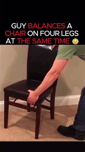 World Record Chair Balancing (IMPOSSIBLE) 😱🪑 #shorts
