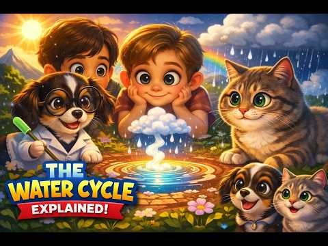 The Water Cycle Explained 💧🌍 | Learn with Rocky & Spank