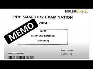 2024 MEMO PAPER 1 BUSINESS STUDIES P.1 GRADE 12 PRELIM EXAMS GAUTENG PROVINCE [THUNDEREDUC]