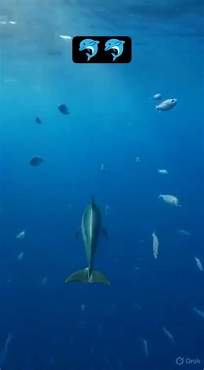 Dolphin in Ocean 😱 #shorts