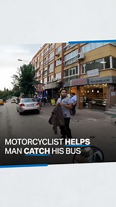 163K views · 5.2K reactions | “Let me give you a ride. I’ve missed a bus before, too.” A Turkish motorcyclist named Hami Durmus helped a stranger catch the bus after he missed it by seconds. | TRT World | Facebook