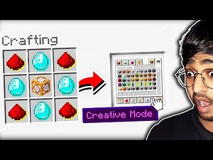 Minecraft But I Can Craft Creative Mode | Hindi Challenge