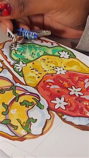 DRAWING TOAST! #art #drawing #Artist