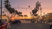Evening Drive Under the Iconic Venice Sign, Los Angeles