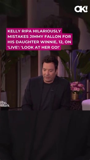 “Look at her go!” 😂 Kelly Ripa mistakenly called Jimmy Fallon his own 12-year-old daughter on Live — and his reaction is priceless! Link in bio for details! (🎥: LIVE WITH KELLY AND MARK) https://okmagazine.com/p/kelly-ripa-mistakes-jimmy-fallon-daughter-winnie-live-rock-climbing/ | OK! Magazine
