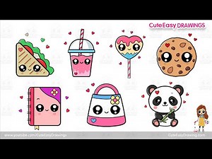 Cute Easy Drawings - 1 Hour Drawing Video Collection for Kids ❤️Sunday Special ❤️