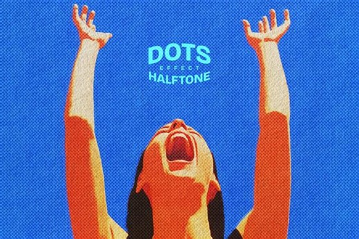 Dots Halftone Photo Effect
