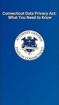 Connecticut Data Privacy Act (CDPA) - in Short