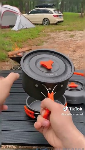 Camping Cooking Set: Lightweight, Non-Stick, Fast Boil Outdoor Cookware #fletchcramer