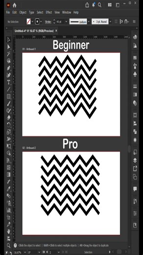 Adobe Illustrator Tutorial | Beginner vs Pro #adobeillustrator #illustrator #tips