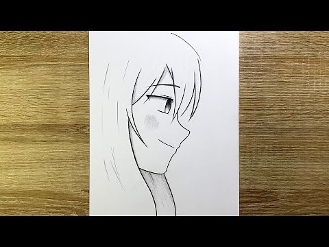 Comment dessiner une Fille anime étape par étape | Dessin de Fille | Tuto dessin facile
