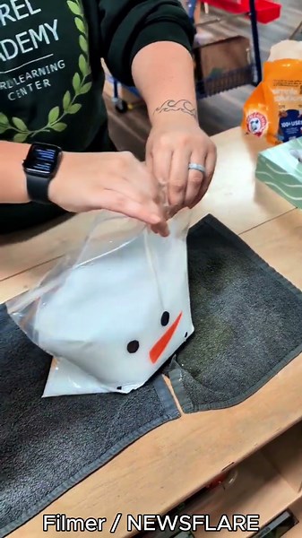 Science Experiment Goes Wrong as Exploding Vinegar Bag Squirts Class