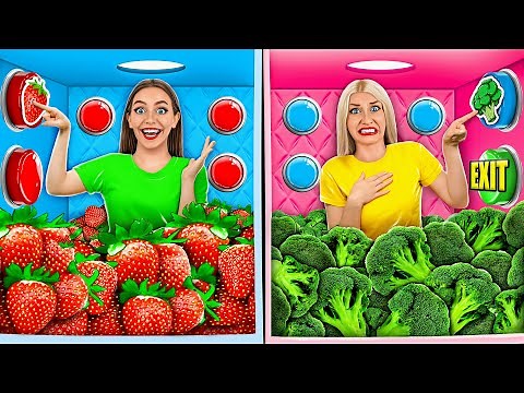 1000 मिस्ट्री बटन चैलेंज #4 | केवल 1 आपको भागने देता है Multi DO Challenge