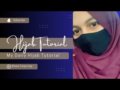 Easy full coverage hijab style in 2minute || My regular hijab tutorial || Cute & beautiful hijab ||