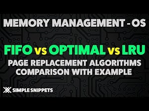 Mind Luster - Learn FIFO vs Optimal vs LRU Page Replacement Algorithms Comparison with Example | Operating Systems