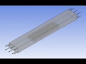 CFD analysis of heat transfer through fins in a rectangular channel (Part-3)