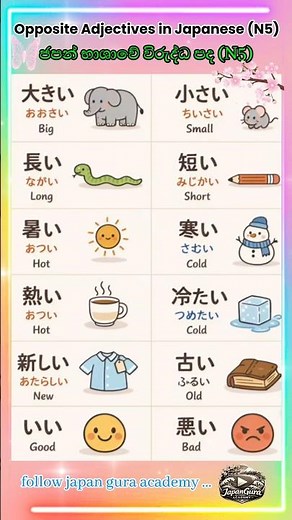 🇯🇵✨JLPT N5 Vocabulary Made EASY 🇯🇵 | Memorize Japanese FAST! #japan #jlpt #jlptn5 #nat🫵⚡️💫🇯🇵