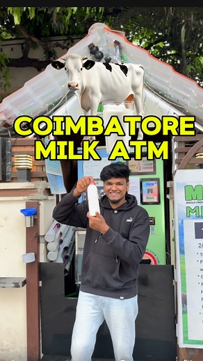 coimbatore milk atm🥛 . Location : near balle balle restaurant, Saibaba colony, Combatore. . Milk atm, automatic milk machine, milk atm Combatore, saibaba colony,Combatore influencer, Coimbatore instagram influencers . #milkatm #milkatmmachine #milk #coimbatore #coimbatoreblogger #explorecoimbatore #reels #trending #explorepage✨ #kovaiupdates #blogger #coimbatoreupdates #cowmilk | Dukevijay