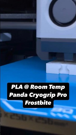 Testing PLA with COOL plate settings on the Cryogrip Pro Frostbite! 🥶