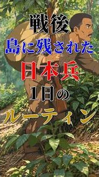 戦後29年間島にとり残された日本兵の1日のルーティン