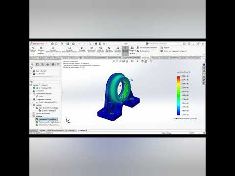 Simulation d’un support mécanique avec SolidWorks