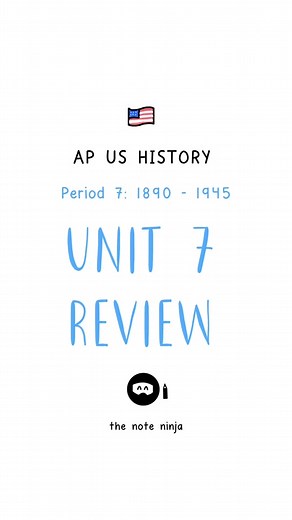 AP US history unit 7 notes review #apush #apushistory #apushnotes #aphistorynotes #apunitedstateshistory #apushers #apushers🇺🇸