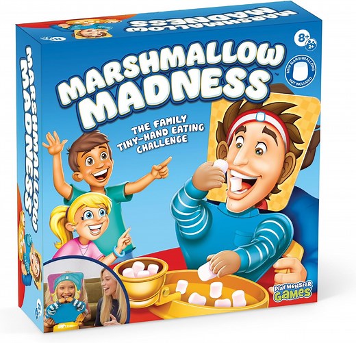 Marshmallow Madness Family Board Game – Exciting Party Game for Kids & Adults, Ages 8