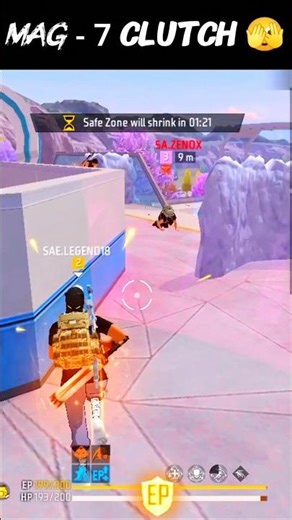 1 v 4 Clutch #gaming #shorts #freefire
