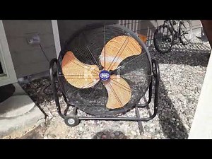 global industrial 36" hv fan performance video