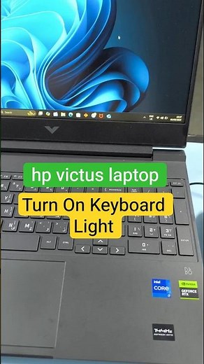 how to turn on keyboard light on hp victus laptop #hpvictuslaptop #hpvictus#keyboardlight
