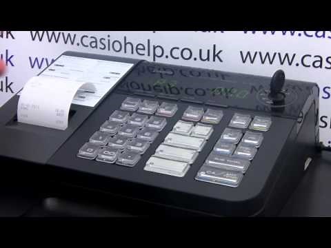 How To Apply Tax Vat Rates To Department Buttons On Casio SE-S10 PCR-T280 Cash Register