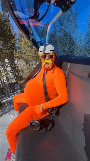 He speaks for the trees and rides in them #lorax #snowboard | lorax