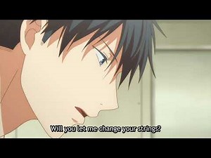 Uenoyama fixing Mafuyu's broken string | Cute Mafuyama moments from Episode 9