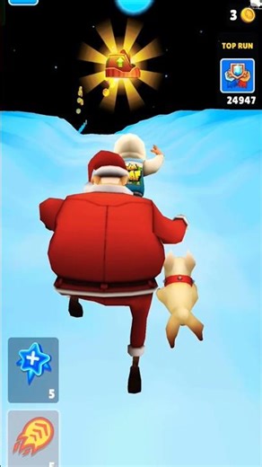 Santa Guard chasing jake #subwaysurfs #gaming #ytshorts