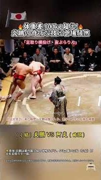 体重差100kg超え！ 炎鵬の奇抜な技に会場騒然🇯🇵😳🔥❤️💪🏼#相撲 #sumo #日本 #炎鵬 #横綱 #相撲 #プロレス #横綱 #日本スポーツ #バズ動画 #njpw #sumo
