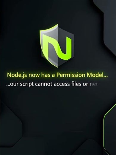 Node.js Just Got Way Safer New Permission Model Explained #coding #shorts