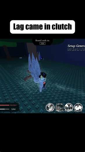 Lag came in clutch #forsaken #roblox #vocaloid #miku