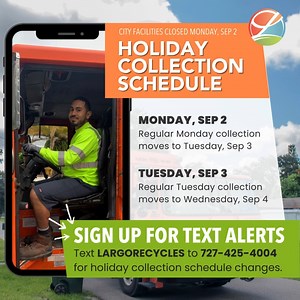 City facilities, including City Hall, recreation facilities, Largo...