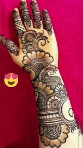 Simple 😇 and aesthetic 🙃🦋 mehndi design 😱 #aesthetic #henna #mehndi #design